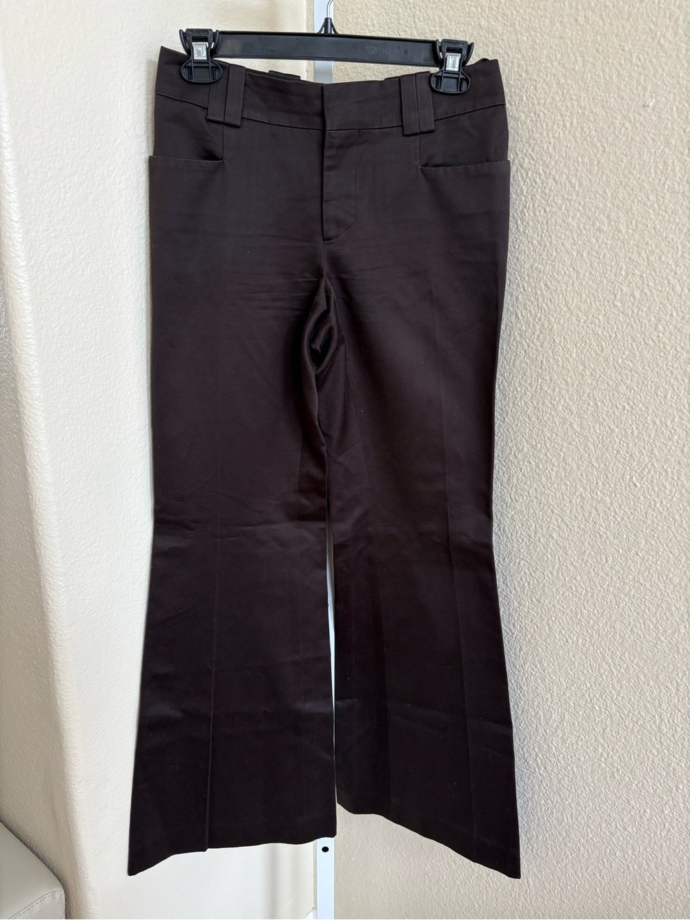 Gucci Flare Leg Trousers in Chocolate Brown - Size 40